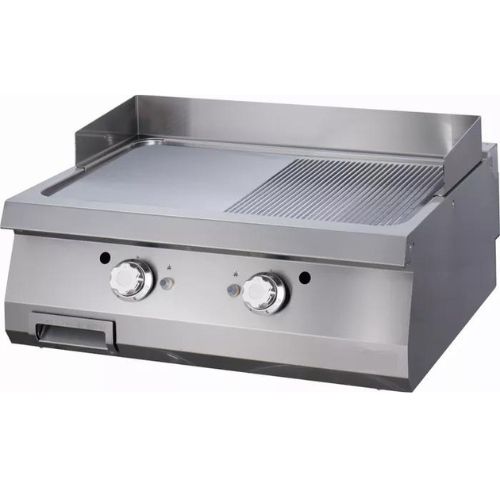 Gastro Grillplatte - Halb Gerillt - Doppeleinheit - 70 cm Tief - Gas | Maxima 09395990 Gastro Grillplatte - Halb Gerillt - Doppeleinheit - 70 cm Tief - Gas | Maxima 09395990