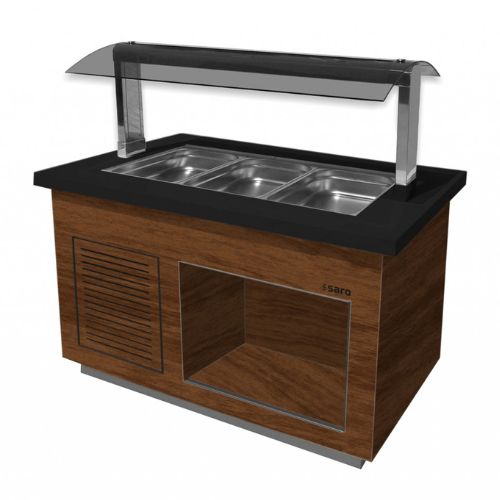 Salatbar 3x 1/1 GN - PREMIUM LINE SB-K130 - Walnuss - Saro 366-2200 Salatbar 3x 1/1 GN - PREMIUM LINE SB-K130 - Walnuss - Saro 366-2200