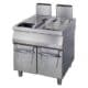 Gastro Premium Fritteuse - 2 x 22 l - Doppeleinheit - 90 cm Tief - mit Ablasshahn - Gas | Maxima 09398606