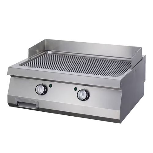 Gastro Heavy Duty Grillplatte - Gerilltes Chrom - Doppeleinheit - 70 cm Tief - Elektrisch - Maxima 09395055