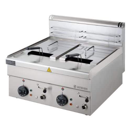 Elektro Fritteuse Serie 66 - 60/60 8+8 Liter Tischgerät | DEXION ITALY | GH-ME066-03-007 | 278613