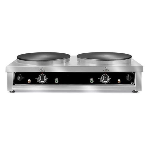Crepe maker dobbelt | 2x3 kW | 230v | Ø400mm | B900xD520xH240mm | GASTROHERO Germany | GH-CR-D240 | GHXBDD | 294225