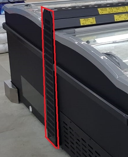 7455_2695_1 CHEST FREEZER JOINT SIDE FOR ISLAND WITHOUT HEAD ELEMENT - FOR 7455.2665-2670-2675 7455.2695 – Bild 1