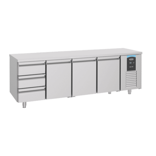 700 REFRIGERATED COUNTER 3 DOORS 3 DRAWERS ENERGY LINE 7489.556 700 REFRIGERATED COUNTER 3 DOORS 3 DRAWERS ENERGY LINE 7489.556