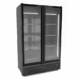 FREEZER 2 GLASS DOORS BLACK 1230L 7072.114