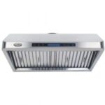 Wandhaube komplett mit Motor + LED-Beleuchtung | 900 | Combisteel 7227.0005