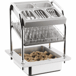 Bestikk hylle innebygd | B700xD700xH910mm | Combisteel 7178.2105