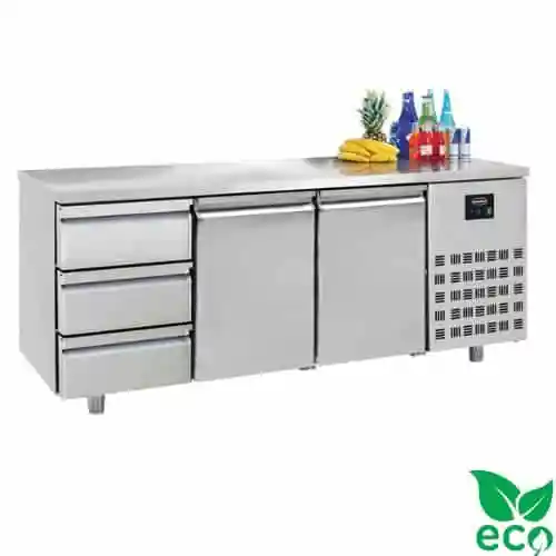 Kühltisch 2 Türen 3 Schubladen Energy Line 700 | Combisteel 7489.5555