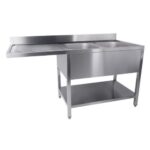 Spültisch grundboden spülmaschine 2 rechts 1600x700 mm | Combisteel 7333.1425