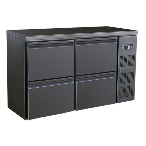 Bar Kühlschrank mit 4 Schubladen - B1462xT516xH860mm - Combisteel 7450.0317 Bar Kühlschrank mit 4 Schubladen - B1462xT516xH860mm - Combisteel 7450.0317