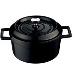 Lava gusseisen casserole Ø32 SCHWARZ - Combisteel 7013.2915