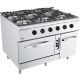 Gasherd 6 brenner - mit gasbackofen - BASE 900 - Combisteel 7178.3025