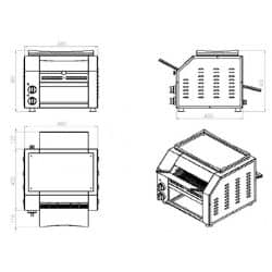 Durchlauftoaster | Combisteel 7491.0035