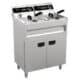 Fritteuse mit Unterschrank | 9+9 l | 6,6 kW (2x 230 V) | B695xT530xH970 mm | CombiSteel 7455.0985