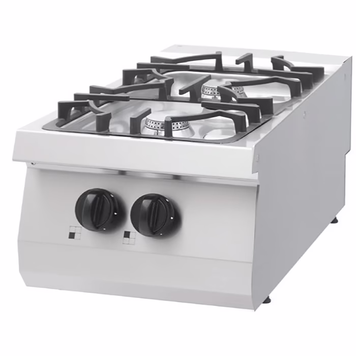 Gastro Heavy Duty Kochfeld - 2 Brenner - Einzeleinheit - 70 cm Tief - Gas | Maxima 09396001 Gastro Heavy Duty Kochfeld - 2 Brenner - Einzeleinheit - 70 cm Tief - Gas | Maxima 09396001