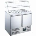 Saladette, 2 Türen, Glasaufsatz, Modell ES 900 G | SARO 465-1085