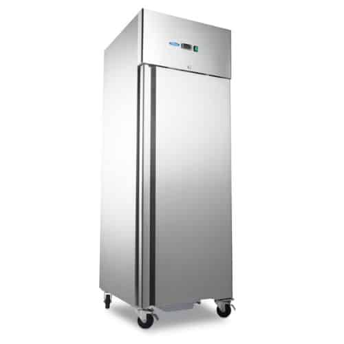 Gastro Kühlschrank - 600 l - 3 Einstellbare Regale (2/1 GN) - Rostfreier Stahl - auf Rädern | Maxima 09400003